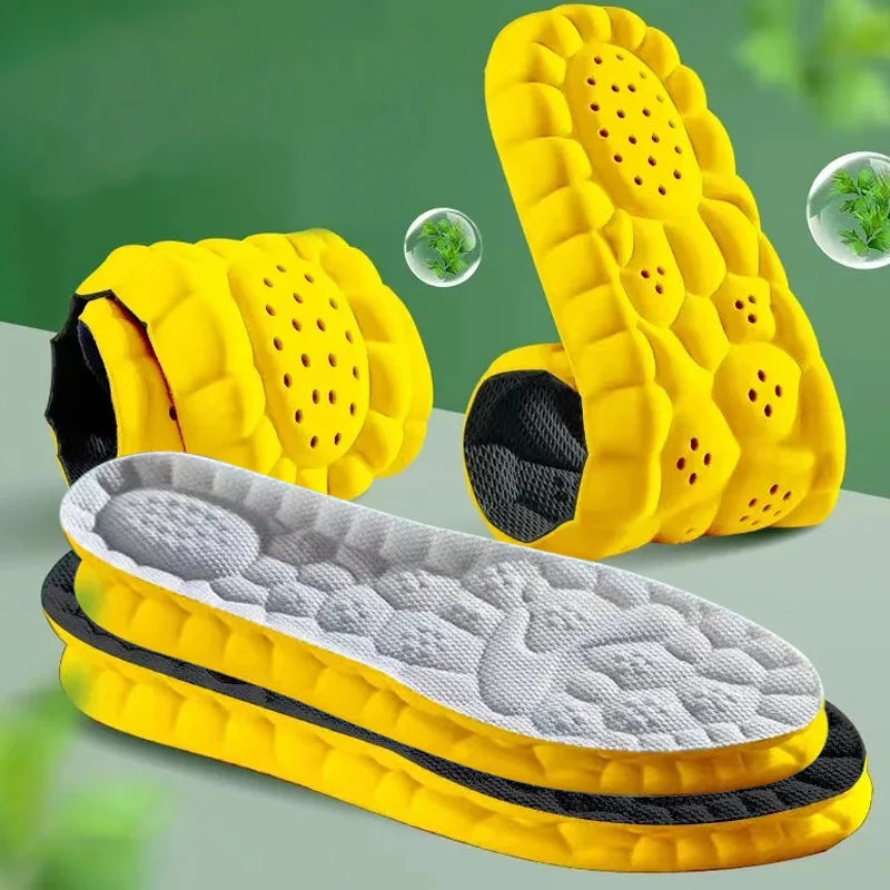 New Sport Insoles for Shoes Men Women Memory Foam Insole Soft Mesh Breathable Deodorant Running Shoe Pad Orthopedic Sole Cushion