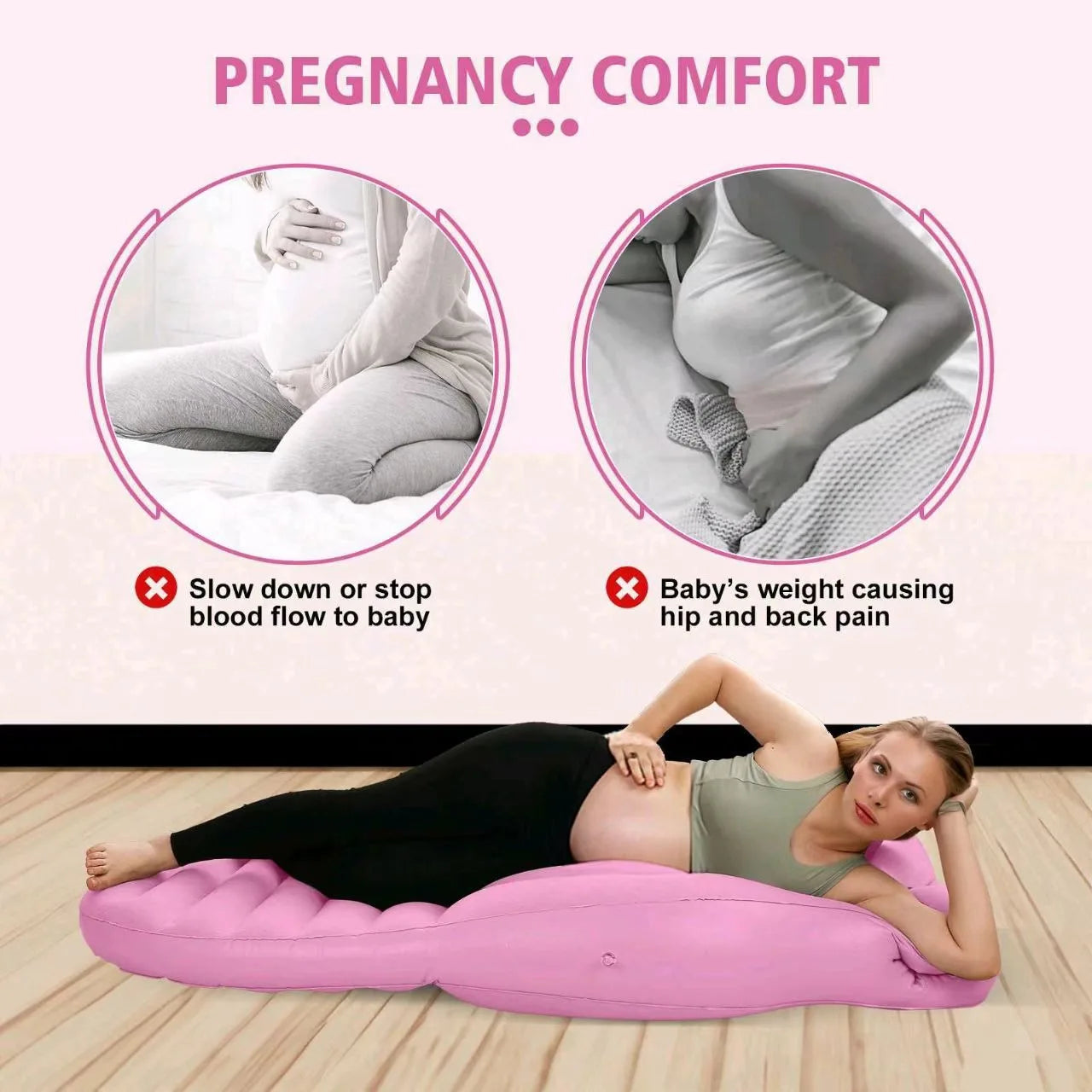 Inflatable Mat Mattress Pregnancy yoga mat Body Bed Pillow Pregnancy Pillow for Sleeping Body Pillow